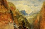 水彩大师 William Turner_Mont Blanc from Fort Roch, Val d'Aosta
